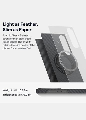 Чехол Ultra-Slim Case для Samsung Galaxy S25 Black/Grey Twill (KS2501) Pitaka (327886725)