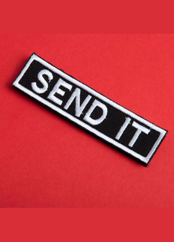 Набор шевронов 2 шт. с липучкой Send it 10x2,5 см вышитый патч шеврон нашивка IDEIA (316461002)