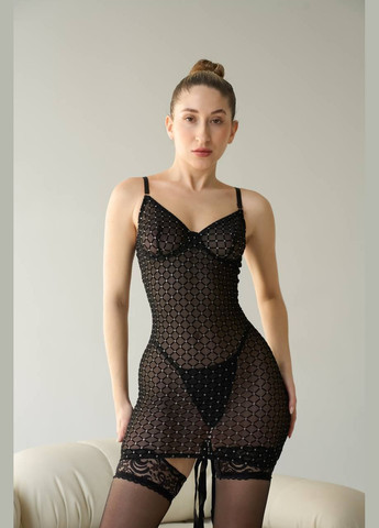 Комбінація жіноча з вишуконою шнурівкою на спині Simply sexy (322409480)