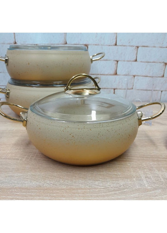 Набор посуды 3023-IND-Сrem 7 предметов кремовый OMS (349222608)