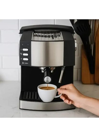 Кавоварка 1,6л 850Вт Domotec MS 113 Чорна HelferHoff (363834327)