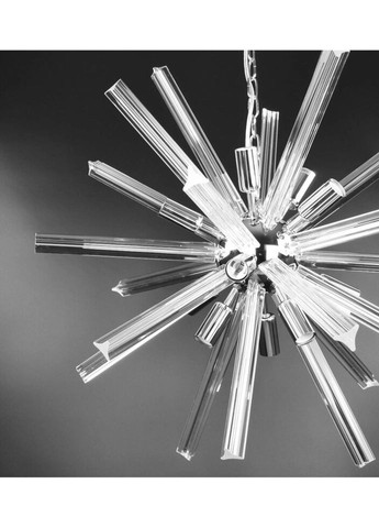 Люстра підвісна на 12 лампочок 26759 Хром 65-140х65х65 см. Sunnysky (335975159)