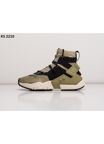 КРОССОВКИ ЖЕНСКИЕ NIKE AIR HUARACHE GRIPP OLIVE НАЙК АИР No Brand комбинированные демисезоны (369389401)