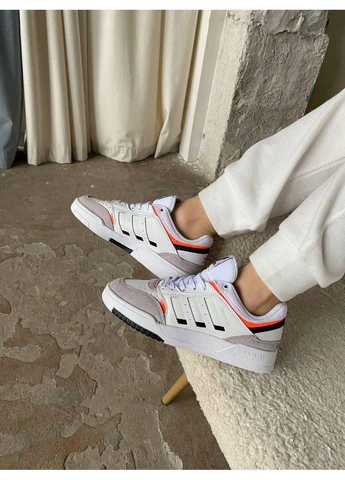КРОССОВКИ ЖЕНСКИЕ ADIDAS DROP STEP WHITE BEIGE LOW АДИДАС ДРОП СТЕП БЕЛЫЕ No Brand белые демисезоны (391944036)
