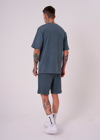 Серая мужская футболка свободного кроя с эффектом вываривания с коротким рукавом Machinist