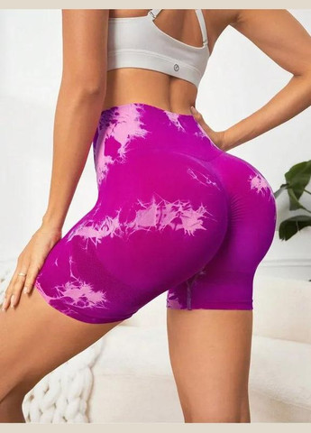 Шорти з мармуровим принтом, кольору фуксії, розмір S Trends (330245439)