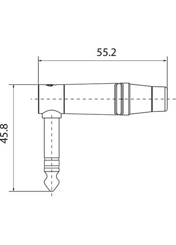 Разъем RJ3RPP-RD-NG Jack 6.3mm (stereo) угловой ROXTONE (326743279)