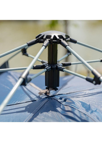 Палатка кемпинговая трехместная 190×190×140 (см) автоматическая LU-002 Синий No Brand (369478453)