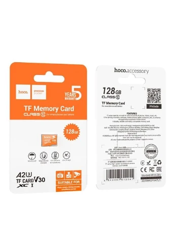 Карта пам'яті microSD (TF) ultra-high-speed surveillance camera memory card 128GB CL10 Hoco (388766999)