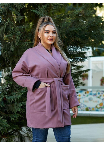 Розовое демисезонное Женское кашемировое пальто Sofia