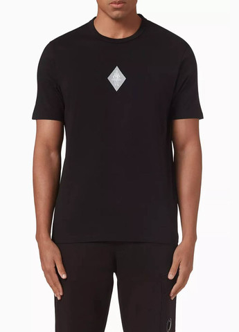 Черная мужская футболка с задним принтом черная | new! No Brand