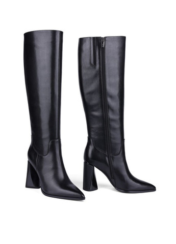 Жіночі Чоботи S122B-2200-A2073B Чорний Шкіра Attizzare (304529349)