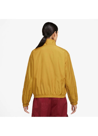 Коричнева куртка жіноча sweat jacket psg sf essential gx se brown Nike