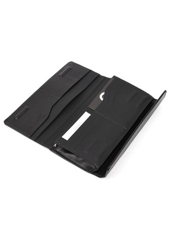 Шкіряне портмоне глянсова шкіра чорна 552610 Grande Pelle (315875160)