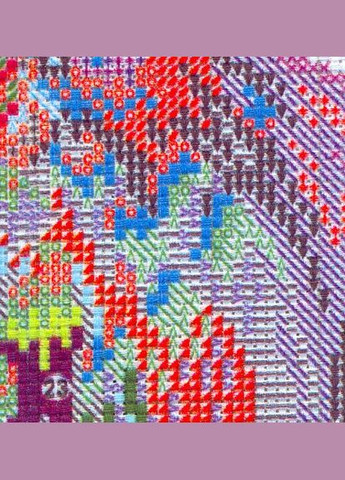 Набор для вышивания по нанесённой на канву схеме "Rainbow owl". AIDA 14CT printed, 32*43см Joy Sunday (313613121)