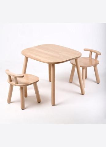 Детский столик и два стульчика из бука для детей 4-7 лет Tatoy (292564931)