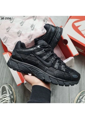 КРОСІВКИ ЖІНОЧІ NIKE P-6000 TOTAL BLACK НАЙК П-6000 ЧОРНІ No Brand чорні демісезони (391936414)