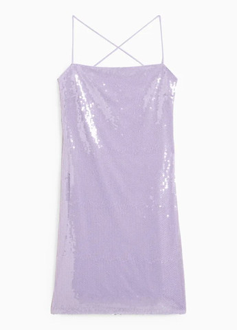 Фиолетовое вечернее платье C&A однотонное