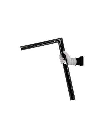 Косинець будівельний для розмітки прямих кутів 600 х 400 мм із легко читаною розміткою Intertool (335400513)