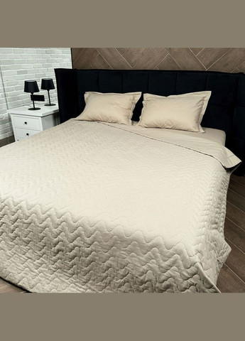 Комплект постельного белья евро Atana V1 бежевый ранфорс Clasy Комплект постельного белья евро Atana V1 бежевый ранфорс (304367806)