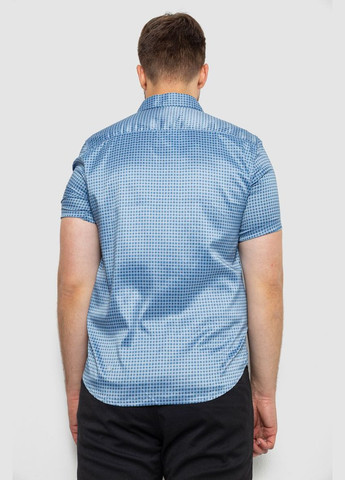 Сорочка чоловіча з принтом, колір блакитний, 214R6917-5 Ager (346594418)
