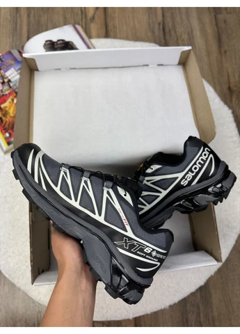 Білі кросівки чоловічі salomon xt-6 expanse grey black white саломон хт 6 білі демісезон No Brand