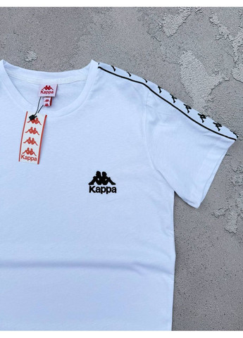 Футболка біла лампас No Brand (350606247)