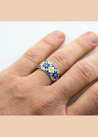 Кольцо с вышиванкой 5558 SE, размер Maxi Silver (341539827)