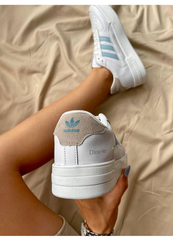 Белые демисезонные кроссовки мужские adidas dass-ler white blue адидас No Brand