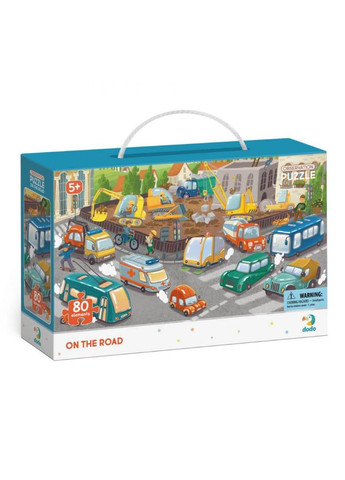 Дитячий пазл обсерваційний "Обережно на дорозі" DoDo 300370, 80 ел. DoDo Toys (364485754)