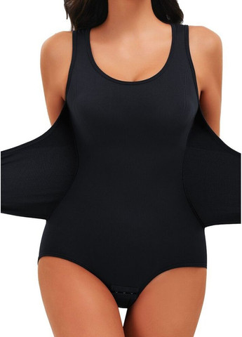 Стягуючий боді з корсетним поясом утяжкою живота жіноча коригуюча білизна зі вшитим корсетом на гачках для схуднення Cindylove (371770437)