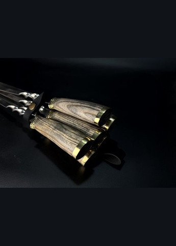 Набор шампуров с вилкой в колчане Люкс Герб Украины ясень 7 предметов 47330156 NB Art (346533219)