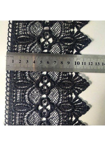 Кружево макраме 12 см (13 м) цвет-черный (40-L0370-3) Plus-plus (352747157)