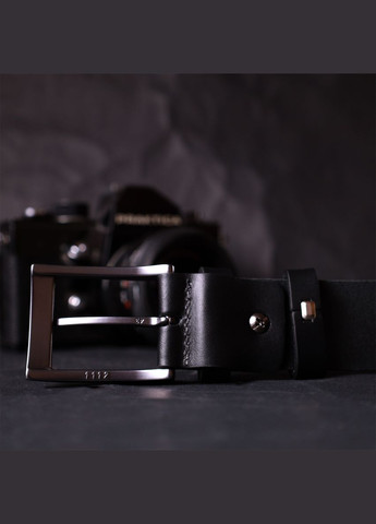 Чоловічий ремінь шкіряний під штани 11690 Чорний Grande Pelle (302972247)