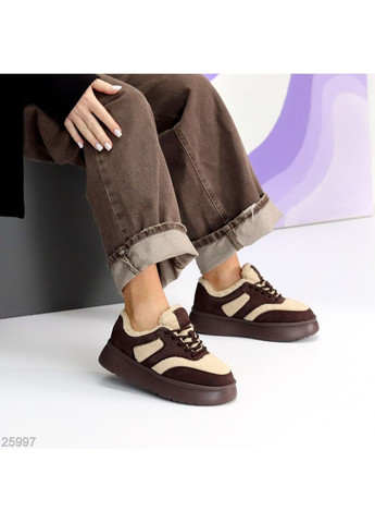 Зимові кросівки No Brand коричневі зими (370589468)