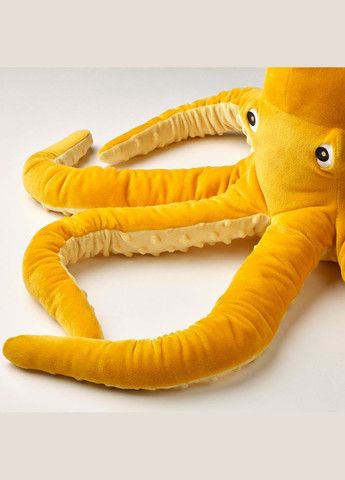 Іграшковий м'який восьминіг ІКЕА Å 50 см жовтий 50 см, IKEA (272150184)