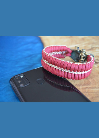 Браслет із Самураєм із латуні та з маскою з меляріа плетіння Змійка з обплетенням під замовлення + брелок у подарунок No Brand (341738805)