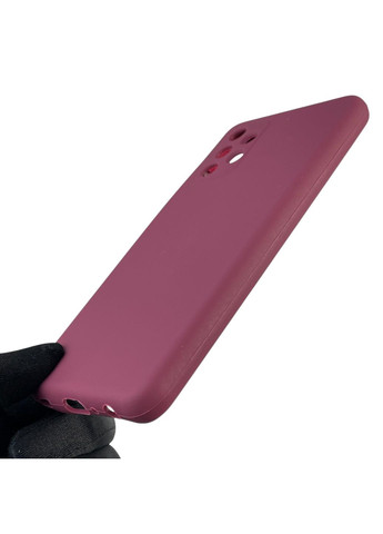 Чохол для Galaxy A32 4G (SM-A325F) силіконовий з мікрофіброю нековзний на самсунг а32 4г бордовий Samsung (366390263)