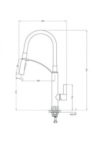 Змішувач для кухонного миття Gerbera BGB B720 Deante (314975639)