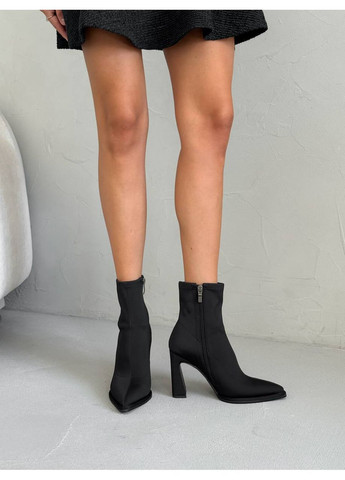 Черные демисезонная стильные женские ботильоны No Brand