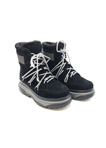 Жіночі черевики чорні замшеві KD-19-1 23,5 см (р) Kadisailun (260010327)