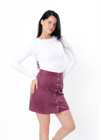 Темно-розовая повседневная однотонная юбка женская (p-15225) Носи своє