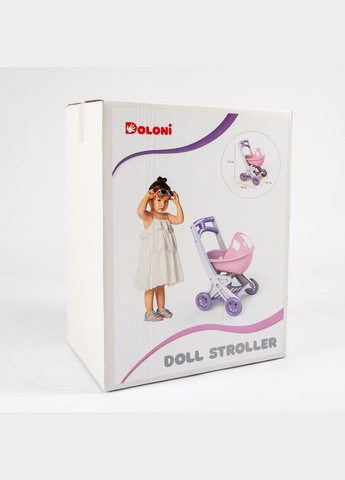 Візок дитячий іграшка для ляльок з люлькою, різнокольоровий,, 445x338x590mm. (0121/02) Doloni (341309571)