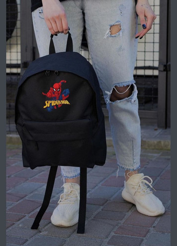 Повсякденний Рюкзак Шкільний Compact З Принтом Spider-Man Black Without (347584682)