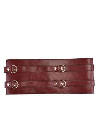 Кожаный пояс для бондажа Wine Red Waist Cuff L Size Liebe Seele (296793845)