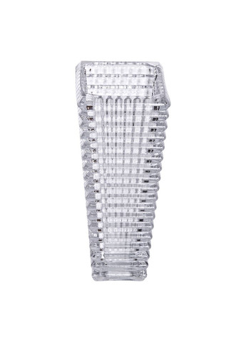 Прямокутна ваза для квітів зі скла 17 см прозора ваза для квітів декор для дому ProDobro (364190218)