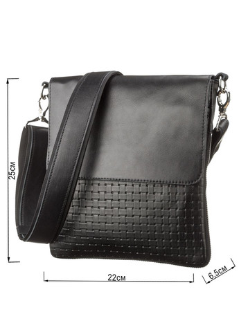 Сумка 11124 из натуральной кожи Черная Shvigel (331906469)