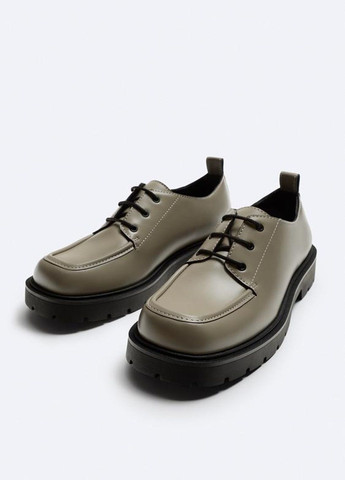 Хаки повседневные туфли Zara