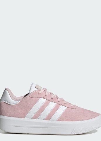 Рожеві всесезонні кросівки court silk adidas