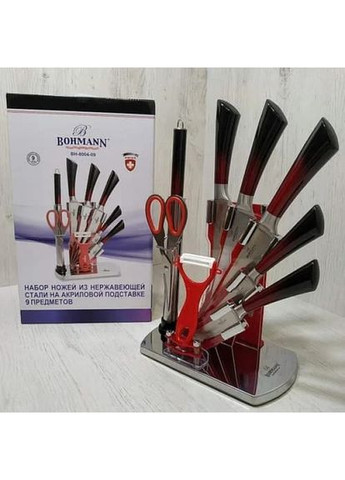 Набір кухонних ножів BH-8004-09 9 предметів Bohmann комбінований,